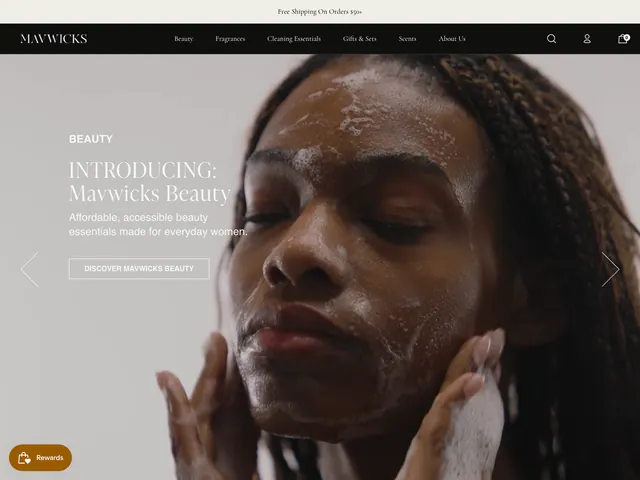 Mavwicks Fragrances website